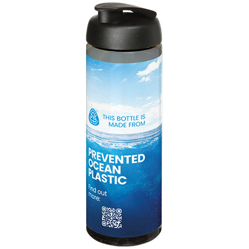 H2O Active® Eco Vibe 850 ml, bidon sportowy z odchylaną pokrywką Węgiel drzewny-Czarny 21048300 (1)