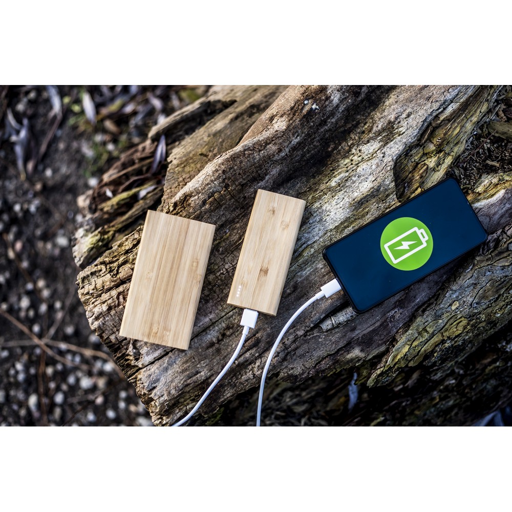 Bambusowy power bank 8000 mAh B'RIGHT | Caroline Drewno V0348-17 (2)