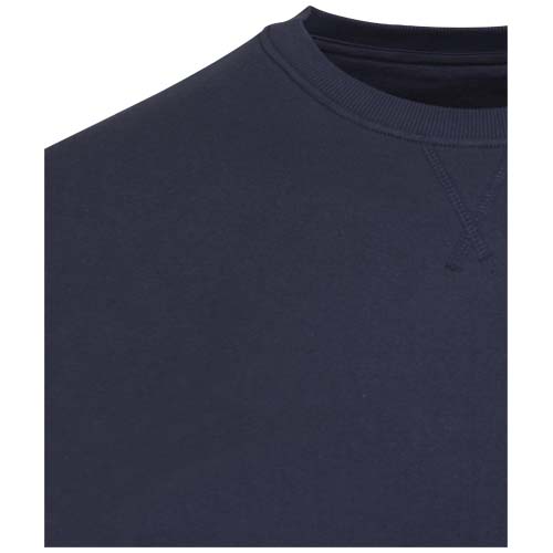 Jasper organiczna bluza unisex z recyklingu o gramaturze 280 g/m² z okrągłym dekoltem i certyfikatem OCS Granatowy 3956155A (4)