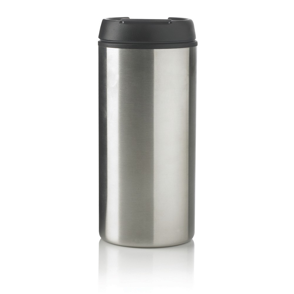 Kubek podróżny 300 ml Metro ze stali nierdzewnej z recyklingu Srebrny P435.042 (9)