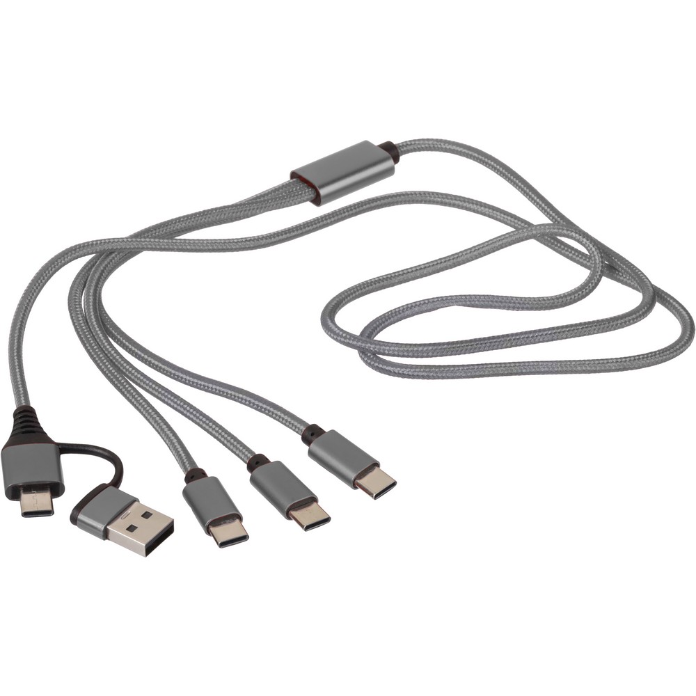 Kabel do ładowania 6 w 1 Srebrny VB331-32 