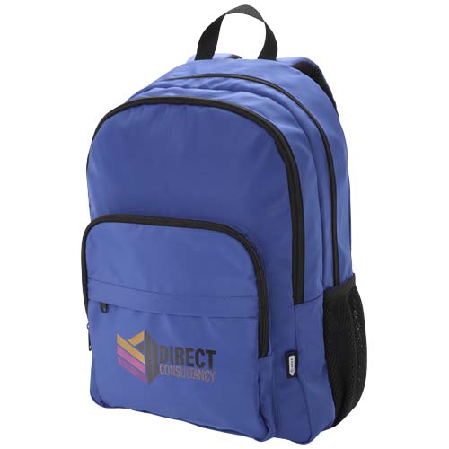 Trend Plus plecak na laptopa o przekątnej 15-cali o pojemności 20 l wykonany z materiałów z recyklingu z certyfikatem GRS Królewski niebieski 13008653 (1)