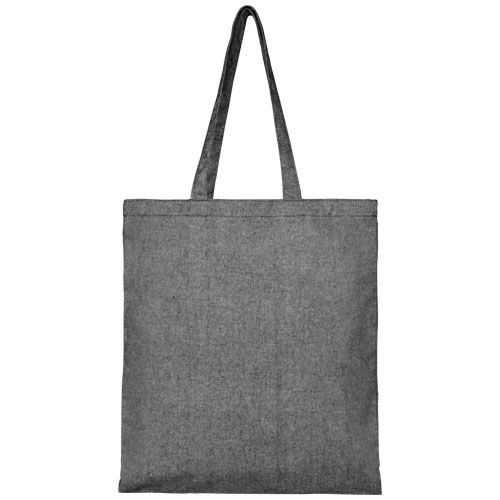 Torba na zakupy z recyklingu o gramaturze 210 g/m² Pheebs Melanż czarny 12052190 (2)