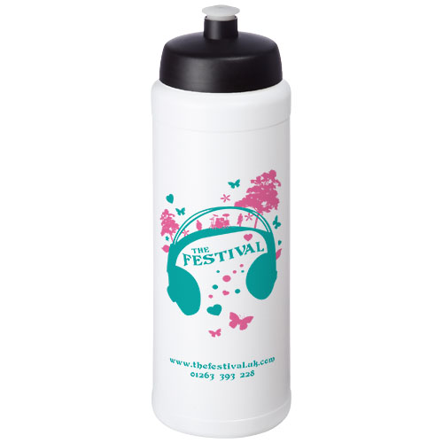 Bidon Baseline® Plus o pojemności 750 ml ze sportowym wieczkiem i uchwytem Biały-Czarny 21068900 (1)