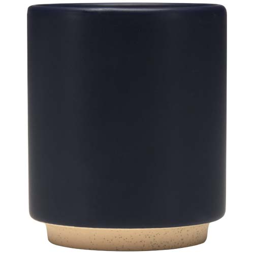 Camilla - kubek ceramiczny o pojemności 180 ml, z matowym wykończeniem. Można go wkładać jeden w drugi. Granatowy 10096055 (1)
