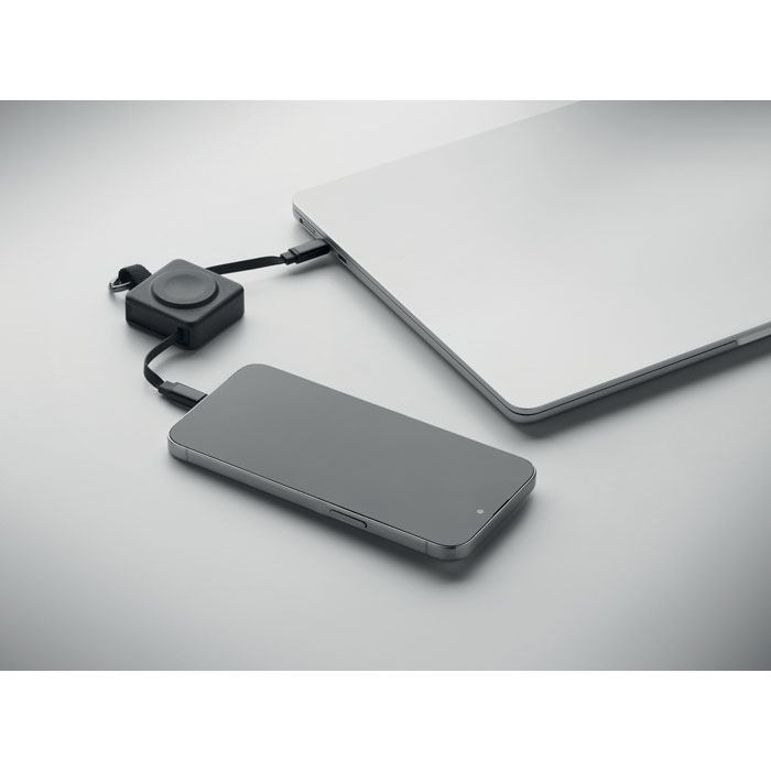 Zwijany kabel USB-C 100 W Czarny MO3145-03 (3)