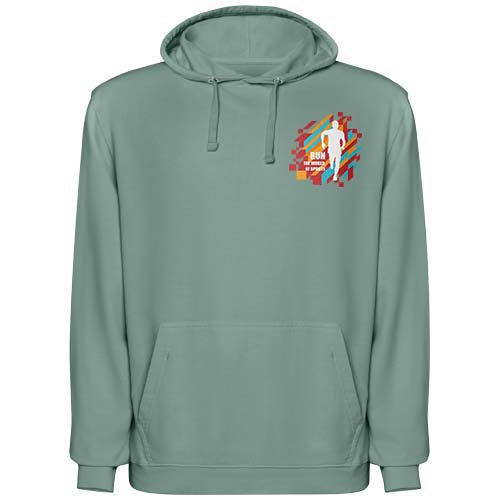 Laguna bluza unisex z kapturem Ciemnozielony R2204E50 (1)