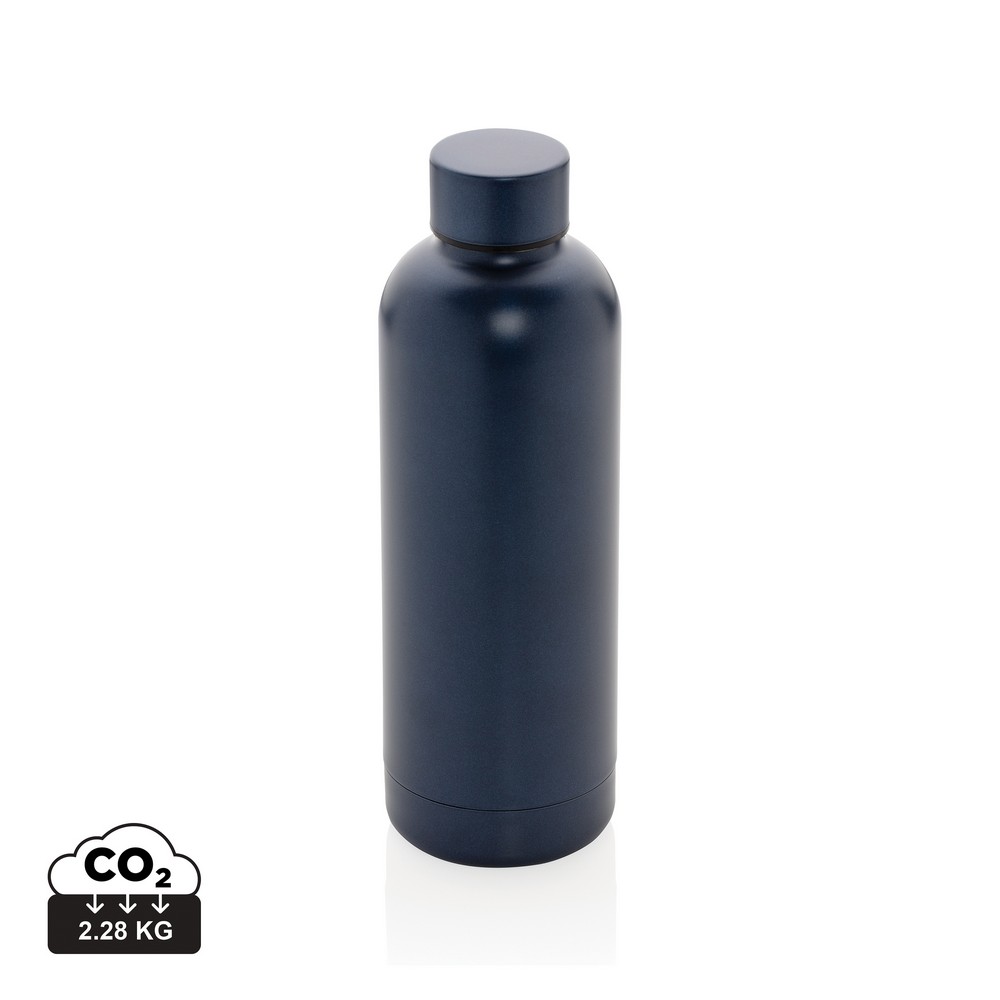 Butelka termiczna 500 ml, stal nierdzewna z recyklingu Niebieski P435.705 (12)