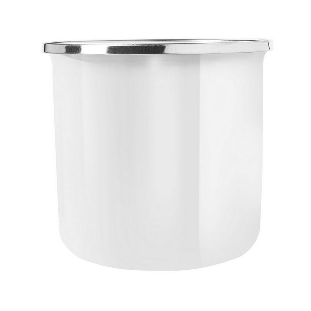 Emaliowany kubek 360 ml | Sandra Biały V0800-02 (3)