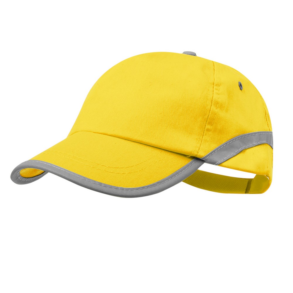 Czapka z daszkiem żółty V7050-08 
