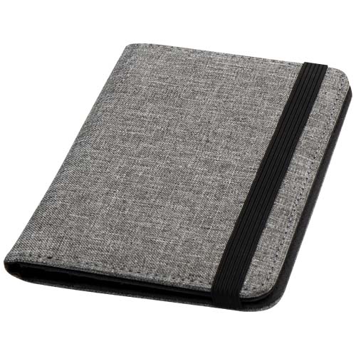 Ross etui na paszport RPET RFID wykonane z materiałów z recyklingu z certyfikatem GRS Melanż szary 13005880 