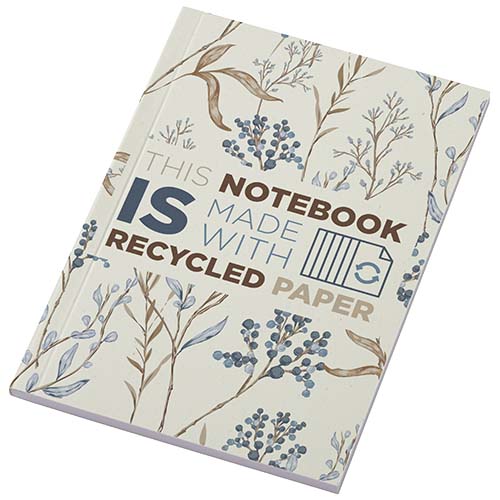 Gadżet reklamowy - 50x Notatnik A6 Novella Austen z miękką okładką z materiału z recyklingu, 50 kartek