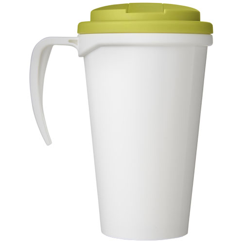 Kubek Brite-Americano® 350 ml z wieczkiem zapobiegającym rozchlapaniu Biały-Limonkowy 21042009 (3)