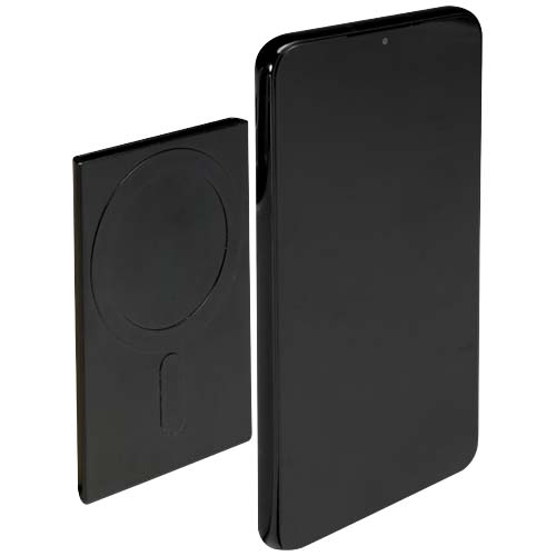 Magnetyczne etui na karty z ochroną RFID, wykonane z materiałów z certyfikatem RCS Czarny 12452890 (5)
