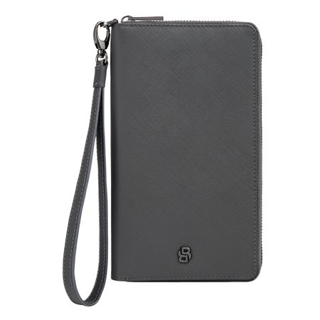 Portfel podróżny Double B Saffiano Grey Szary HLL526H (6)