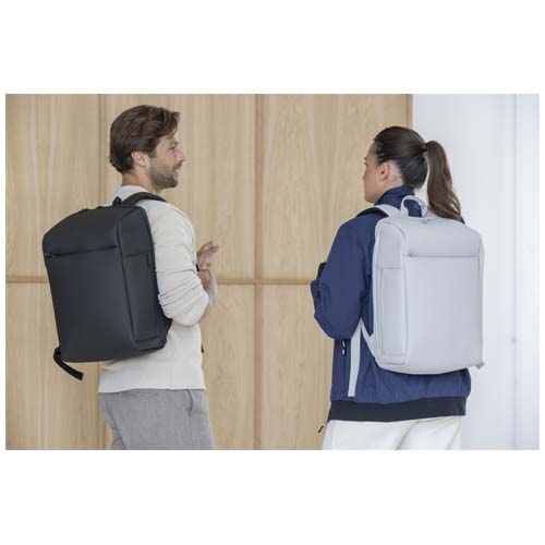 SMART plecak na laptopa 15” wykonany z materiałów z recyklingu (certyfikat GRS), o pojemności 18 litrów Jasny szary 13015382 (9)
