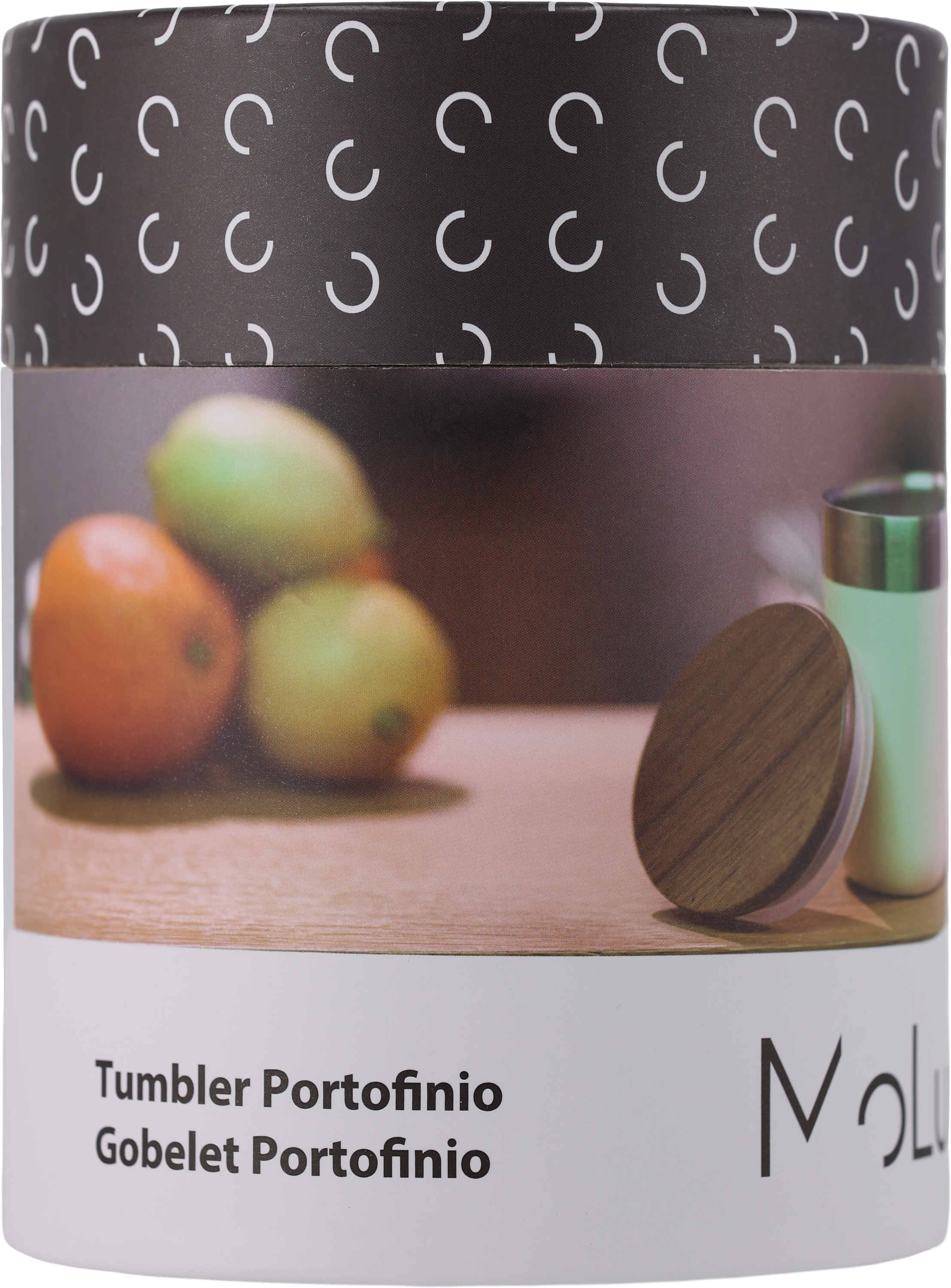 Kubek termiczny stalowy z recyklingu PORTOFINO MoLu 300 ml Biały 397906 (5)