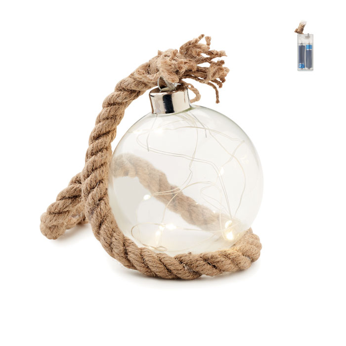 Gadżet reklamowy - Szklana bombka lampka LED