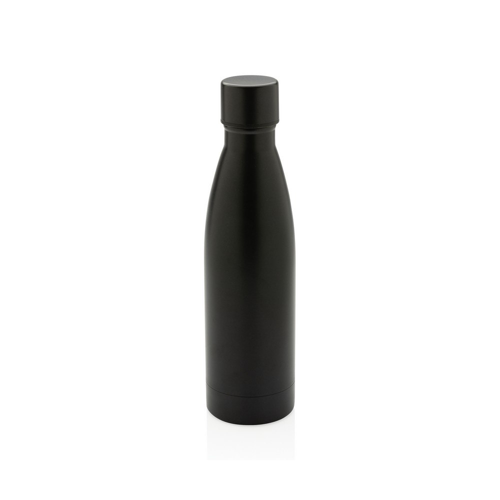 Butelka termiczna 500 ml, stal nierdzewna z recyklingu Czarny P433.271 