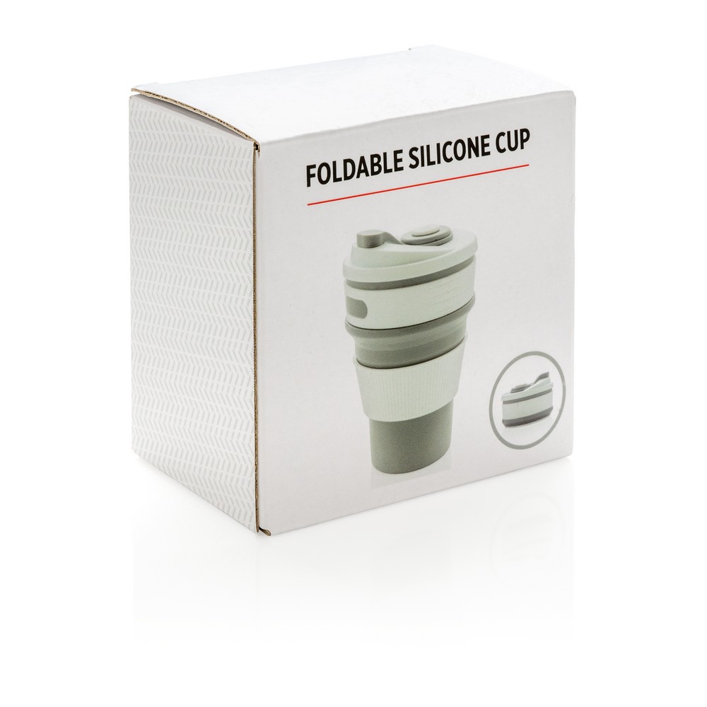 Składany kubek podróżny 350 ml Szary P432.602 (3)