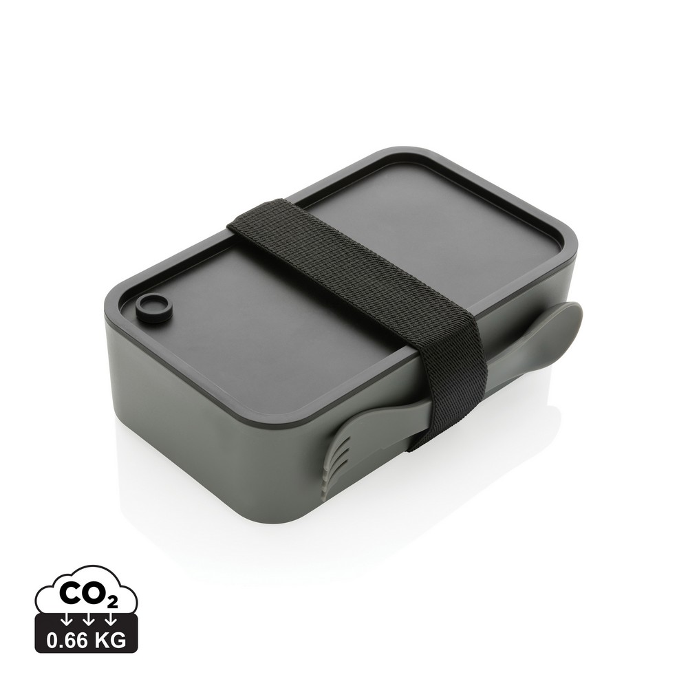 Pudełko śniadaniowe 1,2 L RPP, łyżkowidelec Szary P269.052 (10)