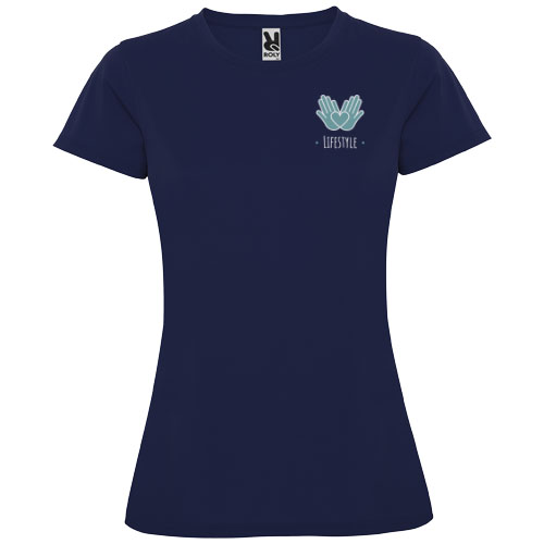 Montecarlo sportowa koszulka damska z krótkim rękawem Navy Blue R04231R1 (1)