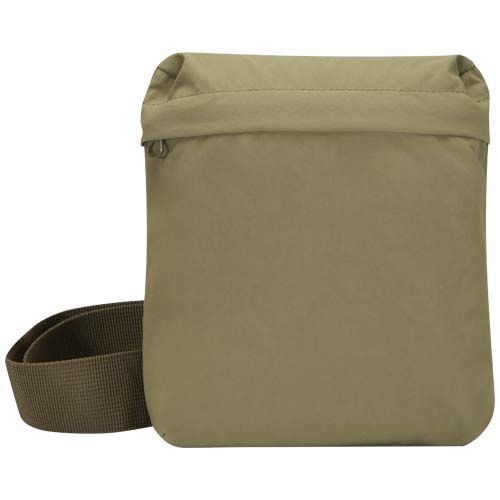 Arca - torba typu crossbody (przewieszana na ukos), wykonana z recyklingowanego poliamidu z cetyfikatem GRS Leśny zielony 12081164 (1)