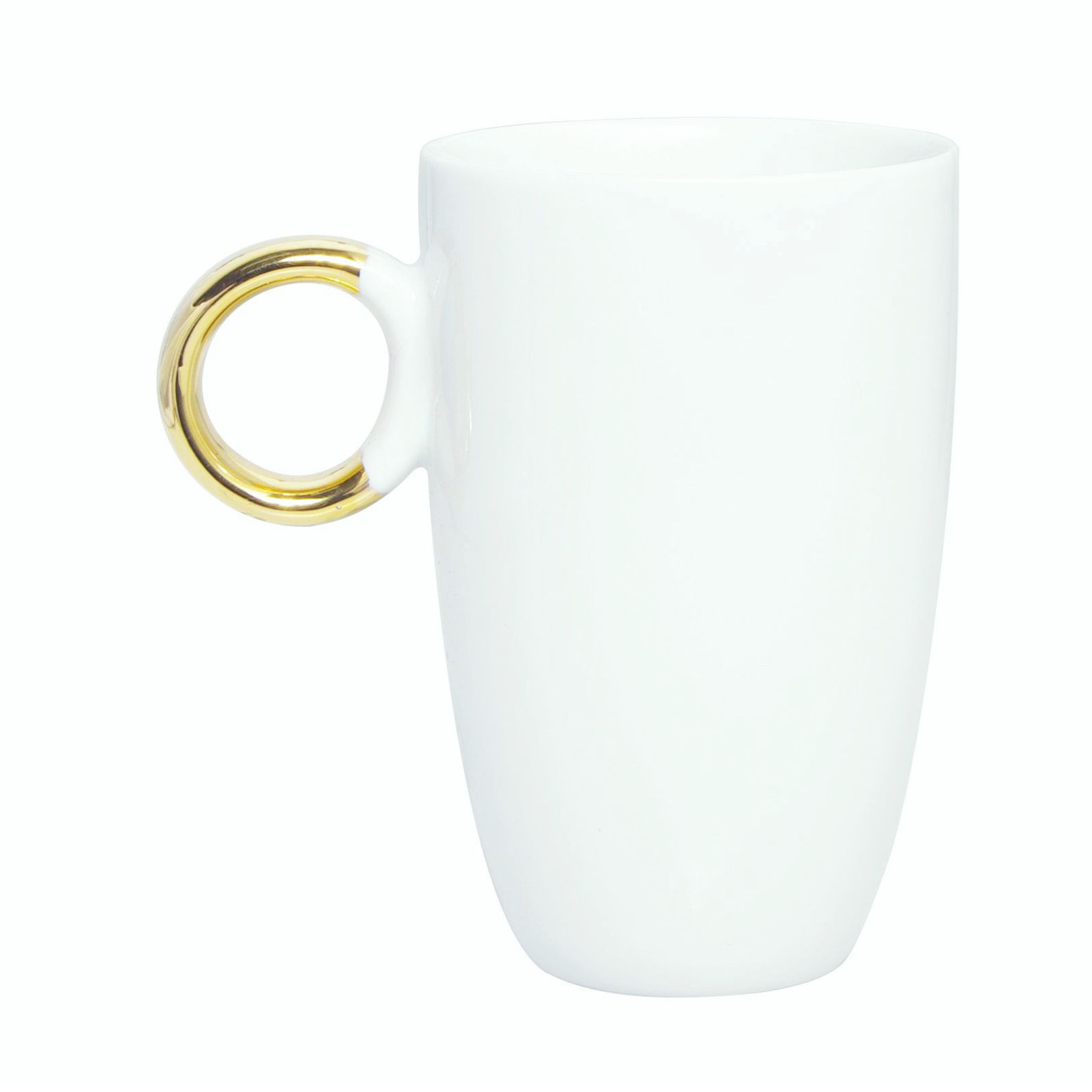 Gadżet reklamowy - 50x Kubek porcelanowy RING GOLD 280 ml