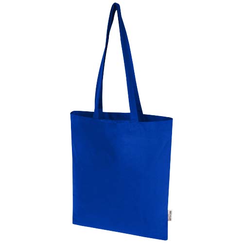 Madras Blend torba na zakupy z bawełny z recyklingu z certyfikatem GRS o gramaturze 140 g/m² i pojemności 7l Królewski niebieski 12076053 