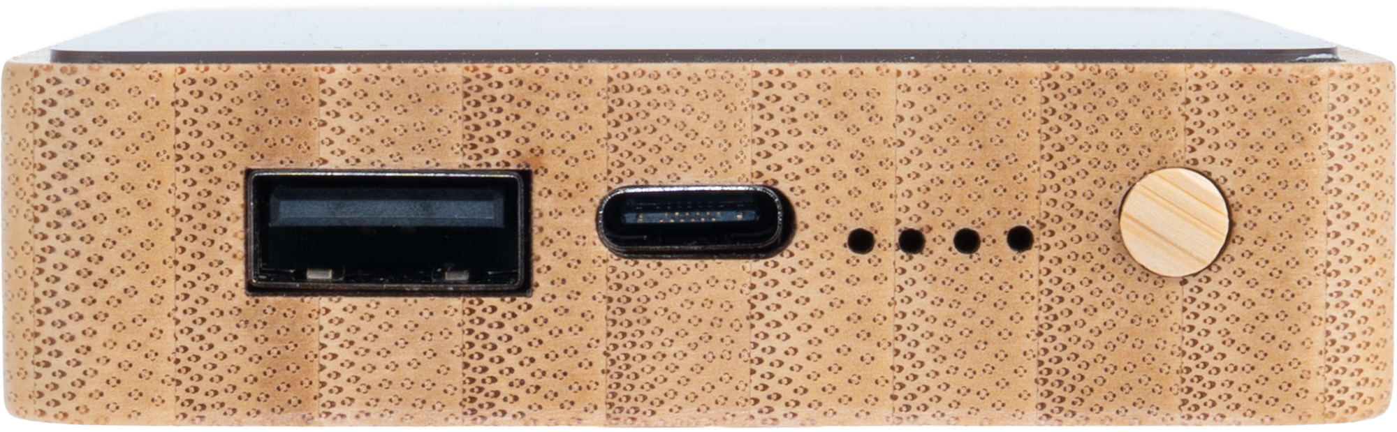 Power bank z podświetlanym logo 5000 mAh Beżowy EG061713 (5)
