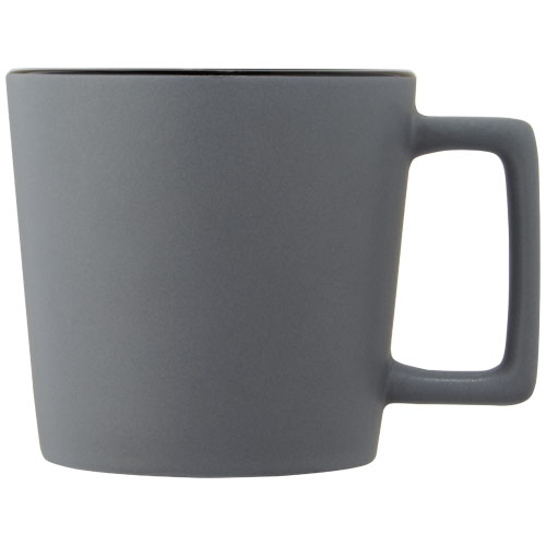 Cali Kubek ceramiczny o pojemności 370 ml z matowym wykończeniem Czarny-Matowy szary 10090090 (3)