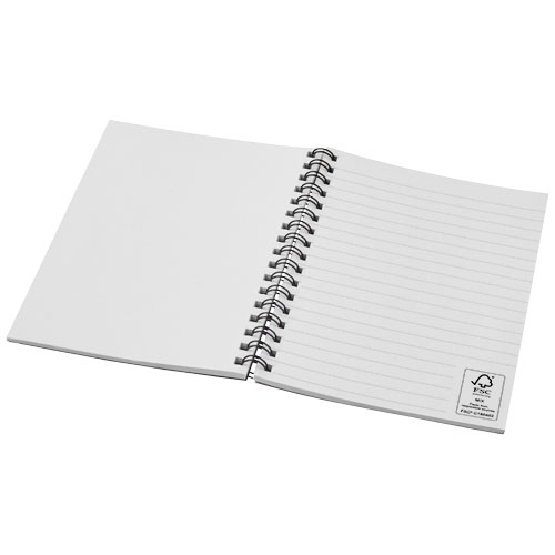 Desk-Mate® kolorowy kołonotatnik A6 z materiałów z recyklingu Ciemny niebieski 21018855 (6)
