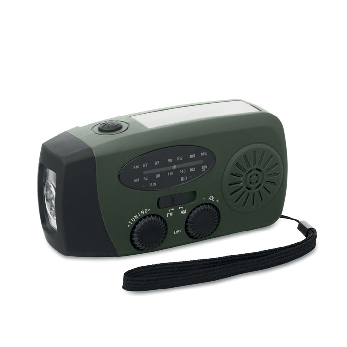 Gadżet reklamowy - Przenośne radio z latarką LED