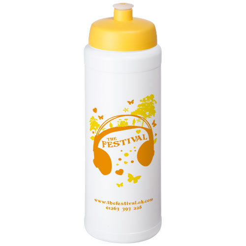 Bidon Baseline® Plus o pojemności 750 ml ze sportowym wieczkiem i uchwytem Biały-Żółty 21068910 (1)