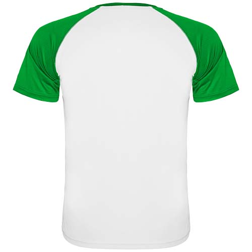 Indianapolis sportowa koszulka unisex z krótkim rękawem Biały-Paprociowy zielony R66508W1 (2)