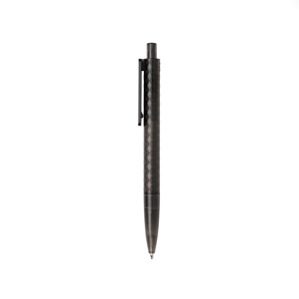 Geometryczny długopis z PC z recyklingu X3 Frosted Czarny P611.3301 (2)