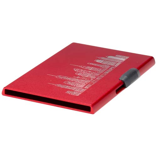 Magnetyczne etui na karty z ochroną RFID, wykonane z materiałów z certyfikatem RCS Czerwony 12452821 (1)