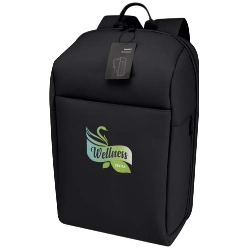 SMART plecak na laptopa 15” wykonany z materiałów z recyklingu (certyfikat GRS), o pojemności 18 litrów Czarny 13015390 (1)