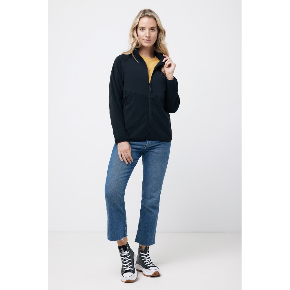 Kurtka z mikropolaru Iqoniq Talung, poliester z recyklingu Czarny T9603.001.4XL (12)