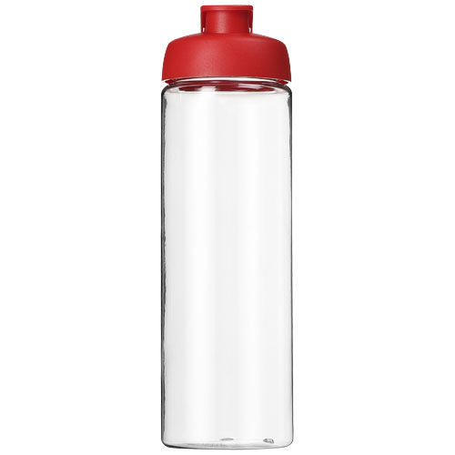 Bidon H2O Vibe o pojemności 850 ml z otwieranym wieczkiem Przezroczysty-Czerwony 21009403 (2)