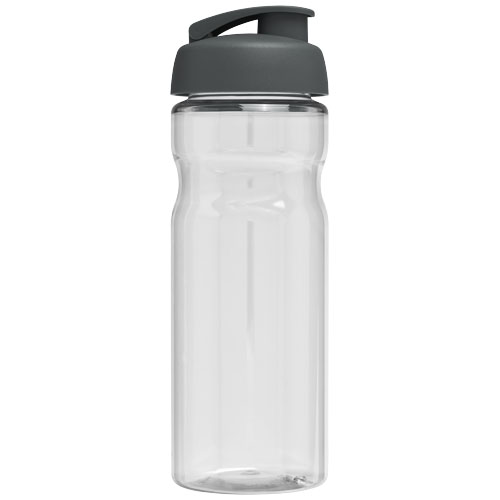 Bidon H2O Base® o pojemności 650 ml z wieczkiem zaciskowym Przezroczysty-Szary 21004523 (3)