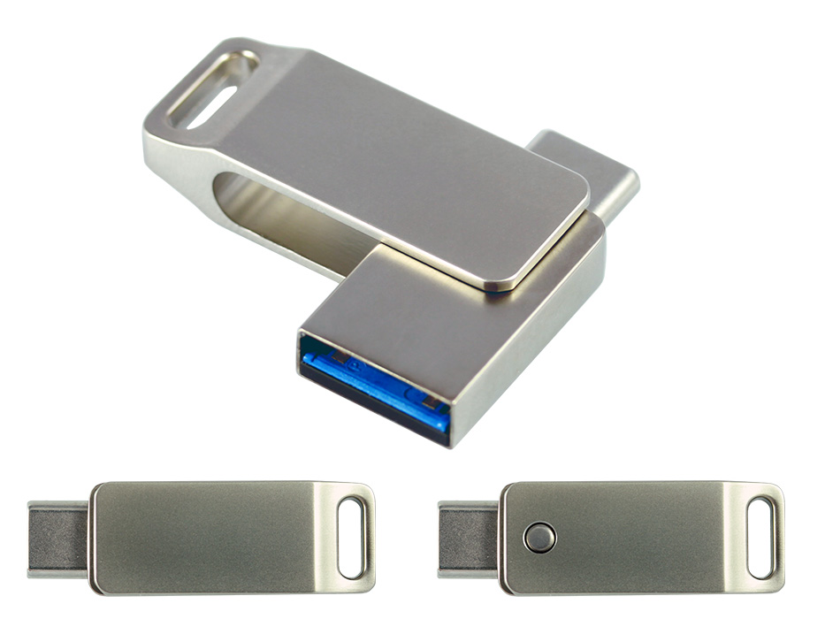 Gadżet reklamowy - 30x Pendrive 32GB stal szczotkowana USB 3.0