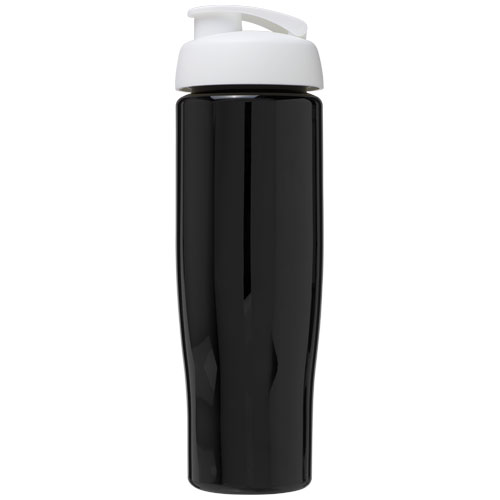 Bidon H2O Tempo® o pojemności 700 ml z wieczkiem zaciskowym Czarny-Biały 21004012 (2)