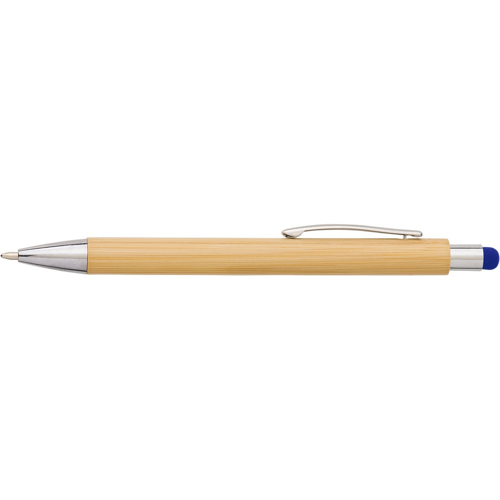 Bambusowy długopis, touch pen Niebieski V9335-11 (1)