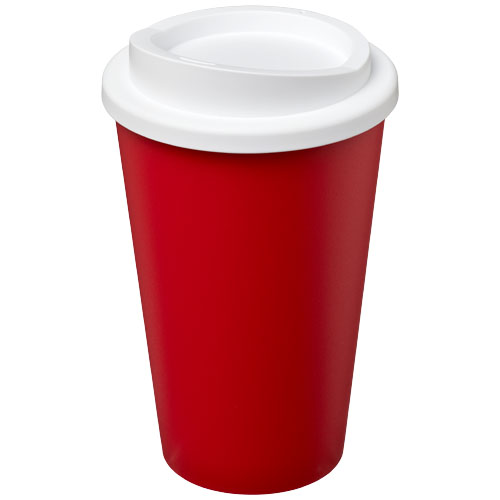 Kubek termiczny z serii Americano® o pojemności 350 ml Czerwony-Biały 21000117 