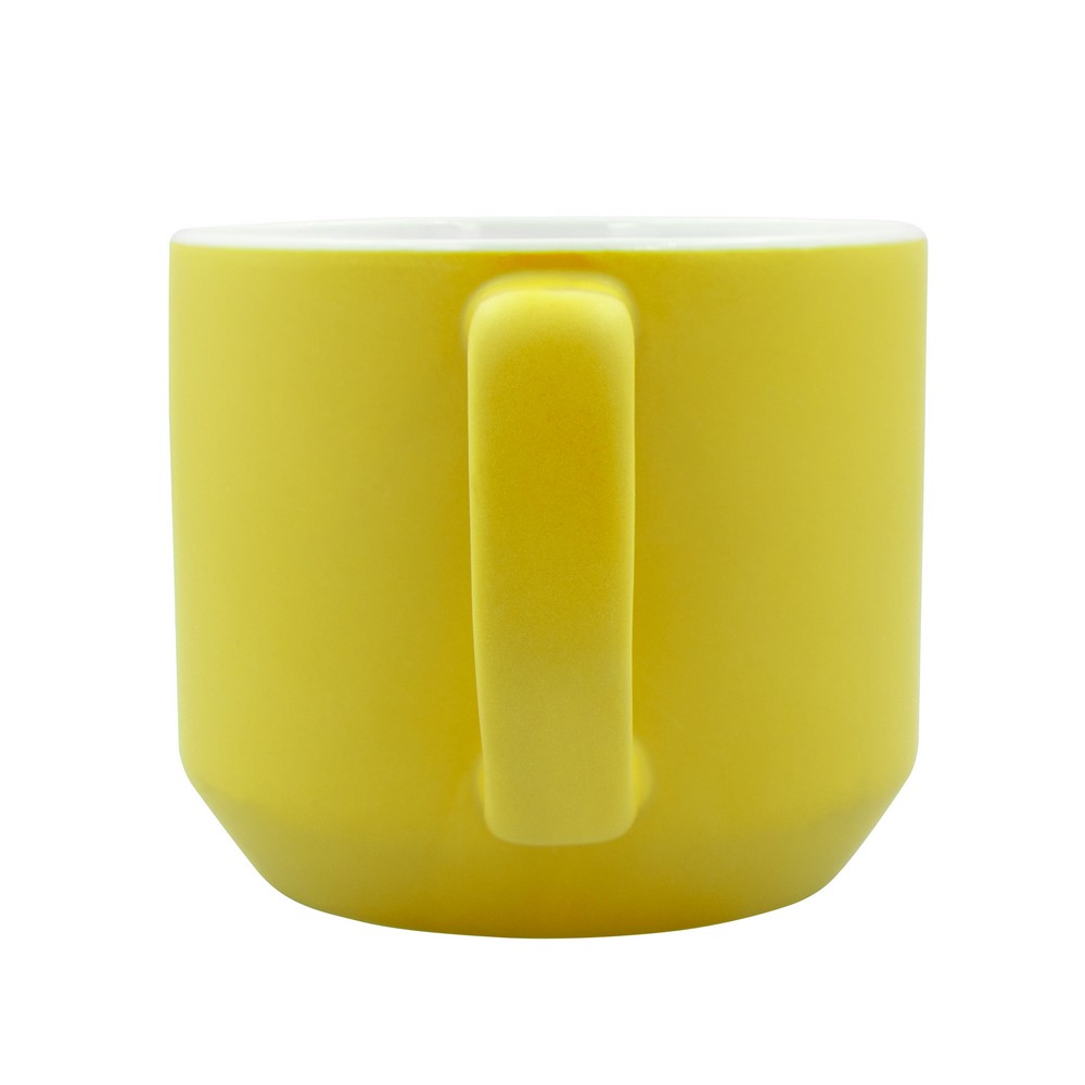 Kubek ceramiczny 330 ml | Everika żółty VA903-08 (4)