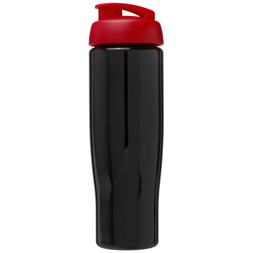 Bidon H2O Tempo® o pojemności 700 ml z wieczkiem zaciskowym Czarny-Czerwony 21004014 (2)