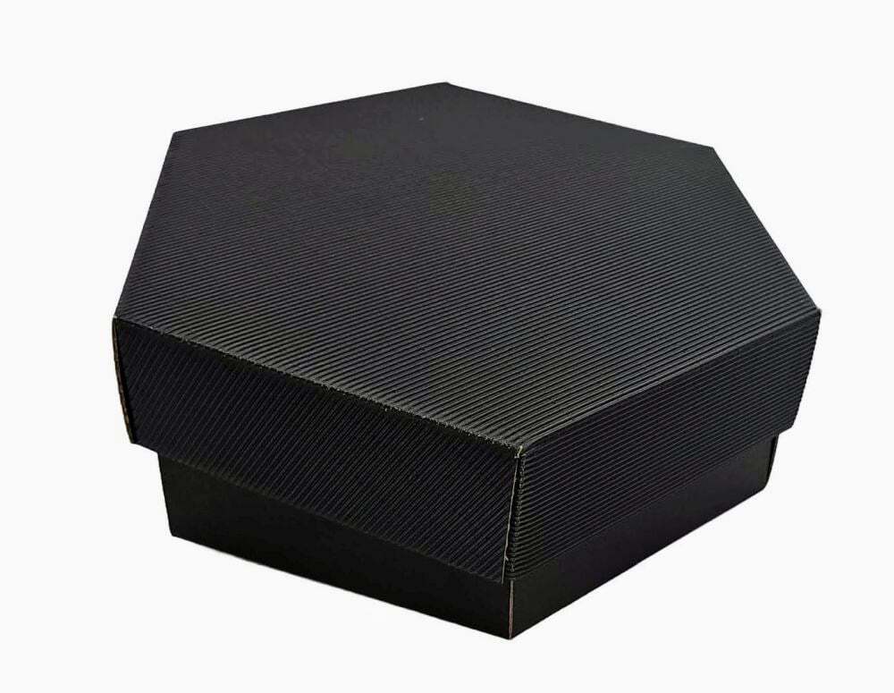 Pudełko 6-kątne  24x24x9 Czarny OGBOX002CZ (3)