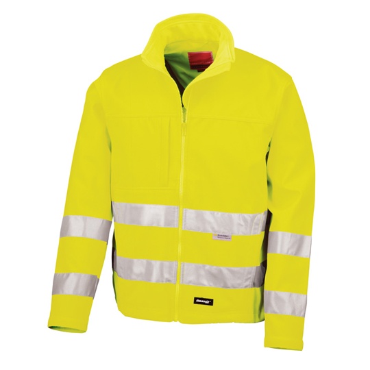 Kurtka Softshell Klasyczna Hi-Vis Fluorescent Yellow RT117-574216 