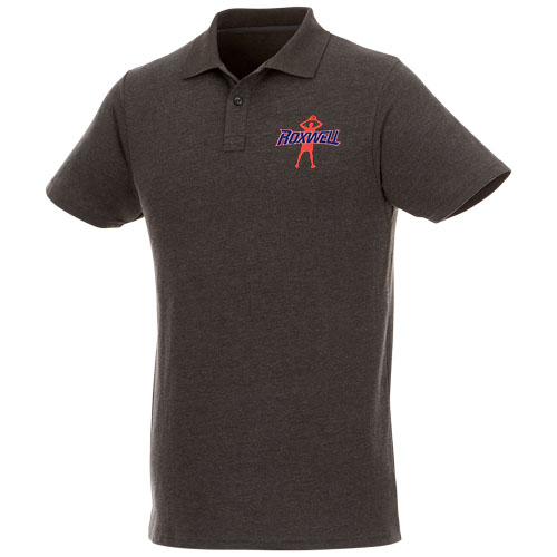 Helios - koszulka męska polo z krótkim rękawem Ciemnografitowy 38106986 (1)